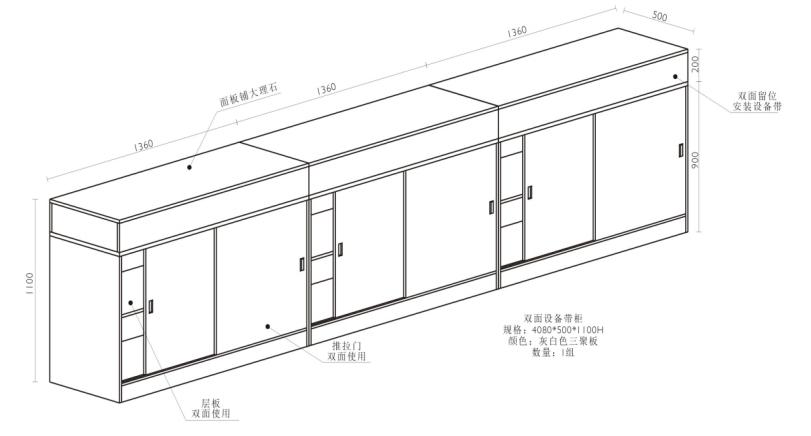 双面柜